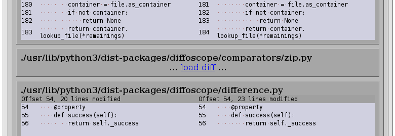 Example of on-demand loading in diffosope